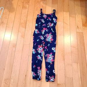 Beautiful Blue Jumper with Flower Design Size 6/6x